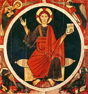 Christ en majesté - Spanish School